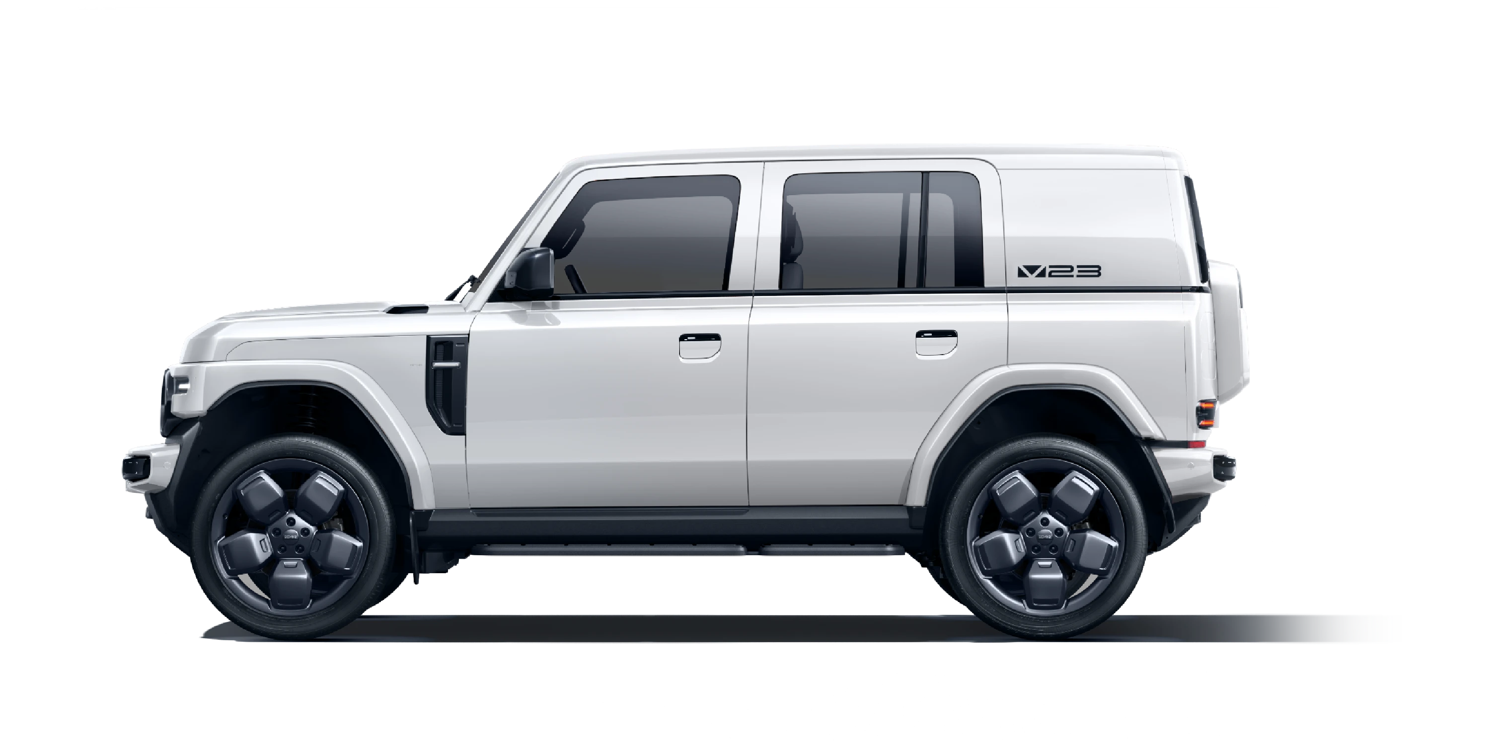 White exterior